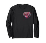 Cute Heart with Flowers and Hearts for Valentine's Day Long Sleeve T-Shirt