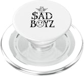 Junior Sad Boyz Crying Cherub Angel With Halo And Wings PopSockets PopGrip for MagSafe