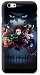 Coque pour iphone 7 / 8 / SE (2020) Manga Demon Slayer Noir