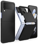 Ringke Coque Compatible avec Samsung Z Flip 4 5G (2022), [Slim] Noir Étui Résistant aux Rayures Polycarbonate Solide Rigide pour Coque Galaxy Z Flip 4 - Black