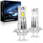 SHINYY Ampoules H7 LED, 2024 Nouveau 23000LM Lampe LED H7 6500K Blanc avec 16pcs CSP Chips H7 à LED Feux de Croisement Route Phares avec 6X Luminosité, Remplacement des H7 Halogènes, 2 Lampes