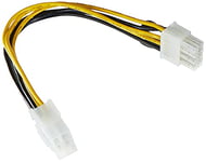 DeLock Power Cable PCIE 6-Pin Female to 8-Pin Male PCIE