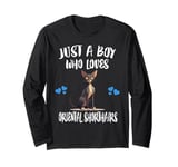 Just A Boy Who Loves Oriental Shorthairs Cat Long Sleeve T-Shirt