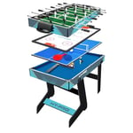 Hy-Pro Folding 4-in-1 Games Table - Table Football, Air Hockey, Table Tennis, Pool, Family Games, Kids and Adults, Great Gift Idea