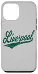 Coque pour iPhone 12 mini Liverpool England Varsity SCRIPT Maillot de sport classique