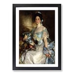 Big Box Art John Singer Sargent Portrait of a Lady (2) Framed Wall Art Picture Print Ready to Hang, Oak A2 (62 x 45 cm)