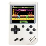 Console de poche blanc RS-6A Rétro Mini de jeu portable, 3,0 pouces 8 bits couleur 168 jeux Retro FC Game Player