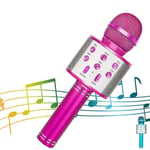 Trådlös Bluetooth Karaoke Mikrofon för Barn, för Barn Vuxna Födelsedagsfest Ktv Jul Pink