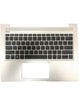 HP 430 G6/G7 Keyboard/Topcover None Backlit (US/I) - Laptop tagentbord - till ersättning - Engelska - Grå