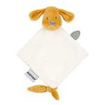 Nattou Mini Doudou Plat, Chien Charlie, Compagnon de Route dès la Naissance, Env. 28 cm, Végétalien, Jacquard, Coton/Polyester, Vanille