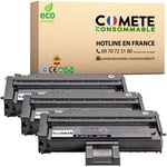 COMETE CONSOMMABLE SP100 407166 Pack de 3 Toner compatible avec RICOH 407166 Noir pour imprimante Aficio SP SP100 SP112...