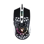 Konix Magic The Gathering Souris Gaming Filaire Ultra Light 70 g pour PC - 7 Niveaux DPI - Rétroéclairage LED - Noir et Blanc