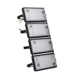 QTWW Lumières d'inondation de 100W LED, lumières de sécurité Super Lumineuses 8000LM, éclairage extérieur étanche IP65 Blanc Chaud (2800-3000K) Appliques murales pour Le stationnement d'entrepôt