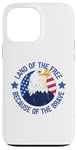 Coque pour iPhone 13 Pro Max USA Eagle Land of the Free à cause du courageux 4 juillet