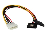 Startech.Com 12In Lp4 To 2X Latching Sata Power Y Cable Splitter Adapter - 4 Pin Lp4 To Dual Sata Y Splitter - Strömadapter - 4 Pin Intern Effekt (Hane) Till Sata-Ström (Hona) - 30 Cm - Sprintlåsning - För P/N: 35S24m2ngff, Hsb13satsasb, Hsb1satsasb