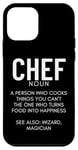 Coque pour iPhone 12 mini Définition du chef Funny Cook Cooking Chefs