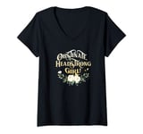 Womens Obstinate, Headstrong Girl, Jane Austen, Pride and Prejudice V-Neck T-Shirt