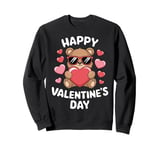 Valentine's Day Funny Teddy Bear Heart Love Valentines Sweatshirt