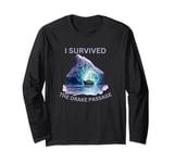 Antarctica I Survived The Drake Passage Purple Iceberg Long Sleeve T-Shirt