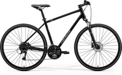 Merida Merida Crossway 20 | Hybridcykel med dämpad framgaffel | Black/Silver