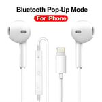 Pour iOS-Écouteurs intra-auriculaires Bluetooth filaires pour Apple, Original, Écouteurs, Stéréo, iPhone 14,