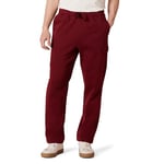 Amazon Essentials Men's Cargo Fleece Joggers, Dark Red, M