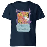 The Flintstones Rock Stars Kids' T-Shirt - Navy - 9-10 Years - Navy