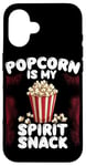 Coque pour iPhone 16 Popcorn is My Spirit Snack Popcorn