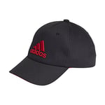 adidas Cap Hat Unisex Kids, Black/Vivid Red, OSFT