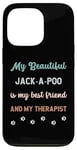 Coque pour iPhone 13 Pro Jack-A-Poo Jackapoo Chien Papa Maman Ami et Thérapeute