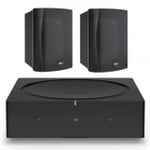 Sonos Wireless Amplifier with KEF Ventura 4 Outdoor 2-way Ci Series Speakers - Pair