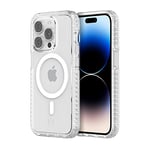 Incipio Grip for MagSafe Series Case for iPhone 14 Pro, Multi-Directional Grip, 14 ft (4.3m) Drop Protection - Clear (IPH-2013-CLR)