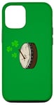 Coque pour iPhone 12/12 Pro Bodhran St Patrick's Day Batteur Musicien irlandais