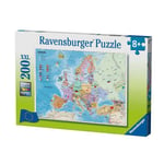 Ravensburger - Puzzle 200 pièces XXL - Carte d'Europe - Mixte - A partir de 8 ans