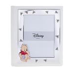 VALENTI & CO. Disney Baby - Winnie l'ourson - Album photo pour enfants avec cadre photo en argent pour cadeau baptême bébé ou anniversaire enfants
