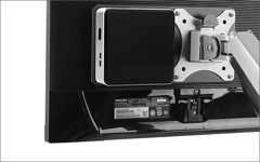 ICY BOX VESA plate Intel NUC Muliggjør feste av Intel NUC til et skjermstativ  VESA 75x75 / 100x100