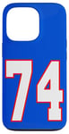 Coque pour iPhone 13 Pro Numéro 74 Football américain