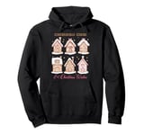 Gingerbread Kisses & Christmas Wishes Cute Gingerbread House Pullover Hoodie