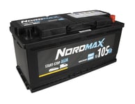 NordMax AGM Start/Stoppbatteri 12V 105Ah 950A