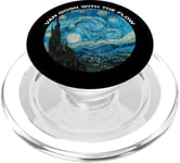 Nuit étoilée par Vincent Van Gogh | Van Gogh With The Flow PopSockets PopGrip pour MagSafe