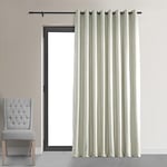 moitié Prix Drapes Extra Large Grommet occultant Rideau de Velours, Blanc cassé, 100 x 108