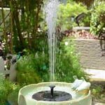 Solcellsdriven vattenfontän - Sol Fountain - Sol Fountain pump-13CM svart svart