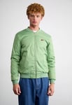 Ellesse Belgrano Jacket Green Bomber Large Retro Logo Padded