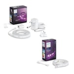 PHILIPS HUE White Colour Ambiance Smart LED 2m Lightstrip Plus Kit 1m Extension