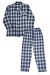 Berga Flanell Pyjamas Herr Navy Comb