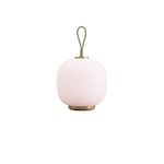 Louis Poulsen VL 45 Radiohus portable bordslampa Brass/Glossy Pale Rose