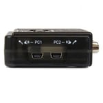 StarTech.com Kit commutateur KVM USB VGA à 2 ports avec audio et câbles - Switch écran clavier souris - Noir - Commutateur écran-clavier-souris/audio - 2 x KVM / audio - 1 utilisateur local - de bureau