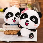 Panda Plush Toy Soft Stuffed Animal Dolls Baby Kids Xmas Pre C 32cm Exquisite Women's (red Bow)