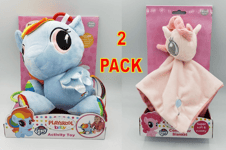 Playskool My Little Pony Baby Activity Toy and Comorfter Blanket 2 Piece Bundle