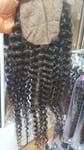 100% 18INCHES BRAZILIAN VIRGIN HUMAN HAIR KINKY CURL SILK BASE 4x4 CLOSURE  50g